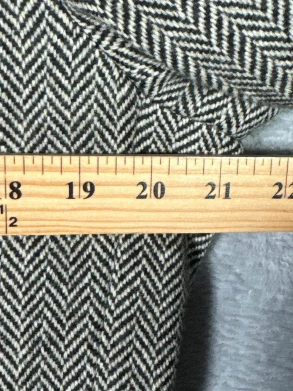 Polo Ralph Lauren Blazer Mens 40R Black Herringbone Wool Soft Sport Coat